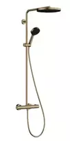Hansgrohe dušas sistēma Pulsify 260 1 jet ar termostatu Ecostat Fine un rokas dušu 3 jet, brushed bronz