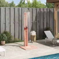 Lauko dušas 206 cm Kietosios maumedžio ir nerūdijančio plieno