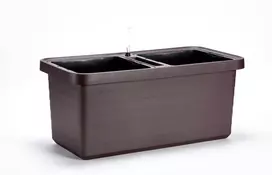 URBALIVE BERBERIS DUO vazonas su savaiminio laistymo sistema 78 x 39 cm, rudas