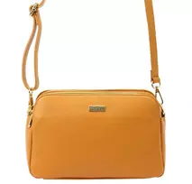 Moteriška odinė crossbody rankinė MiaMore, ruda