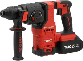 Toya Sa Poland Akumuliatorinis perforatorius SDS Plus su bešepetėliu varikliu, 18 V, 2,8 J, 1 x 4 Ah (YT-827725)
