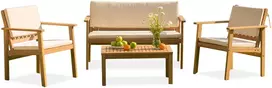 Medinių lauko baldų komplektas VIKA CAFFE - Acacia Wood