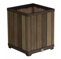 Vazonas Deco Square, 45,5 x 45,5 x 55 cm, Walnut