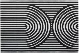 Lauko terasos kilimas Juodas, 120x180 cm