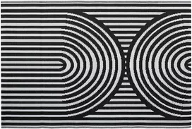Lauko terasos kilimas Juodas, 160x230 cm