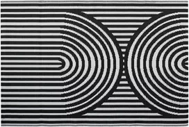 Lauko terasos kilimas Juodas, 180x270 cm