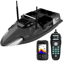 Žvejybos Įranga - Flytec V803-Pro Masalo Laivas Su GPS, Sonaru, 12000mAh Baterija, Juoda
