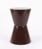 Mondex Since 1986 ROGER šoninis staliukas/taburetė 29.5x29.5x45cm šokolado spalvos