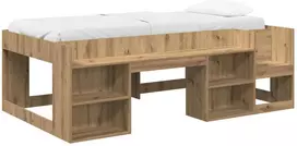 Vaikiška lova su saugykla Artisano ąžuolo 80 x 200 cm