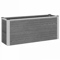Paaukštinta sodo lova Pilka 100 x 30 x 42 cm WPC ir aliuminis