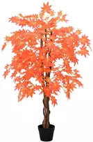 Dirbtinis Klevas Raudona 80 x 16 x 120 cm Medžiaga ir medis