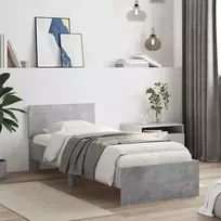 Lova Lovos Rėmas su Galvūgaliu Betono pilka 80 x 200 cm