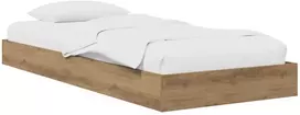 Lova Grindų lovos rėmas Artisano ąžuolo 80 x 200 cm Apdirbta mediena