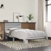 Lova Lovos Rėmas su Galvūgaliu Pilka Sonoma 80 x 200 cm