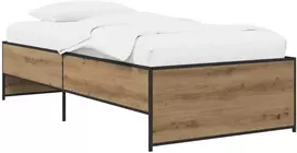 Lova Lovos rėmas Artisano ąžuolo 80 x 200 cm Apdirbta mediena