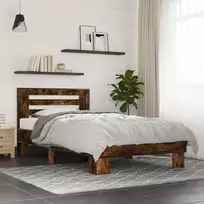 Lova Lovos Rėmas su Galvūgaliu Dūminio ąžuolo 80 x 200 cm