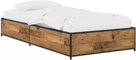Lova Lovos rėmas Sendintos medienos 80 x 200 cm Apdirbta mediena