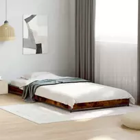 Lova Lovos rėmas Dūminio ąžuolo 80 x 200 cm Apdirbta mediena