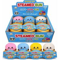 Antistresinis žaislas „Squishy Steamed Bun“ – Garinta bandelė siurprizas!