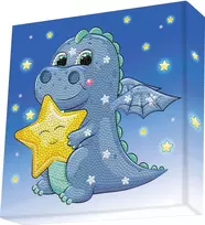 Deimantinė mozaika SLEEPY TIME DRAGON 22X22