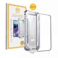 Mobile Origin Geltona iPhone 15 ekrano apsauga, lengvai uždedama