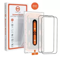 Mobile Origin Oranžinė ekrano apsauga iPhone 15 Plus su lengvu aplikatoriumi, 2 vnt.