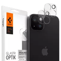 Spigen Stiklas tR Optik 2 vnt., kristalinio skaidrumo - iPhone 15/15 Plus/14/14 Plus