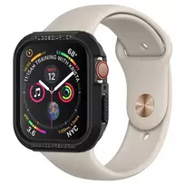 Spigen Rugged Armor, juodas - Apple Watch 9/8/7 (41mm)/6/SE/5/4 (40mm)