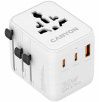 CANYON Travel Adapter OnTour 20 EU/UK/US/AUS 20W, White