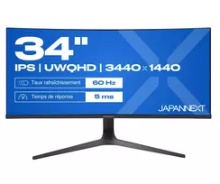 Curved Monitor JAPANNEXT 34-inch