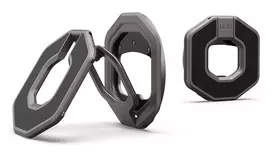 UAG Monarch Dual Magnetic Ring Stand – dvipusis magnetinis laikiklis, tvirtinamas prie apsauginio dėklo (gunmetal)