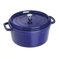 Cast iron round pot Staub 6.7 ltr, blue