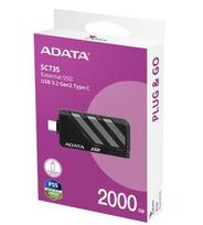 Adata External SSD Disk SC735 2TB U3.2C 1000/1000MB/s Grey