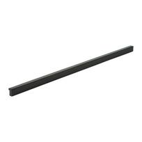 Profilinė rankenėlė, cc-448mm, L-478x17mm, aliuminė, anoduota, juoda matinė