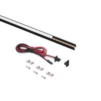 Pyxis paviršinis LED šviestuvas (24V DC), ilgis 2,9 m, šilta balta 2700K, aliuminis ir plastikas, ju