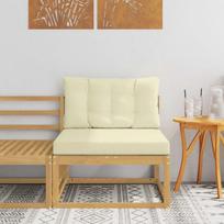 Lauko Vidurinis Sofa Poliesteris Balta