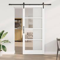 Slankios durys ORKDAL Balta ir juoda 93 x 211 cm