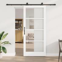 Slankios durys ORKDAL Balta ir juoda 93 x 211 cm