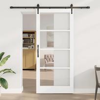 Slankios durys Balta ir juoda 93 x 211 cm