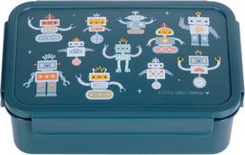 A Little Lovely Company - Bento lunch box - Robots - 22 x 7 x 14.5 cm
