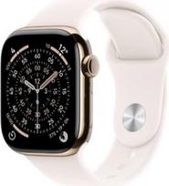 Apple Watch Series 11 GPS + Cellular 42mm Gold Titanium Case with Light Blush Sport Band - S/M