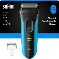 Braun - Series 3+ Electric Shaver, Precision Trimmer, Wet & Dry, 3040S - Blue