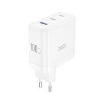 Įkroviklis XO CE35 100W 2xUSB-C/USB-A baltas