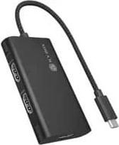 No Name Adapter IcyBox USB Type-C 3x HDMI-VideoausgĂ¤nge