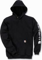No Name Carhartt Mid Signature Sleeve Logo Black Sweatshir