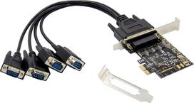 No Name Conceptronic 4-Port DB9 RS232 Serial PCIe Card