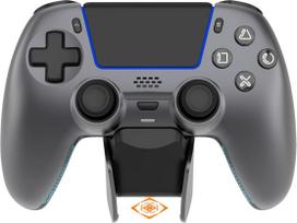 No Name Deltaco Gaming GAM-199-STEELGRAY Gaming Controller Grey, Metallic, Steel Bluetooth/USB Gamepad PlayStation 5, Android, iOS