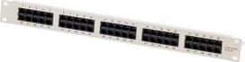 No Name Ecolan Patch Panel Cat 3 ISDN 19" 1U 50 Port RJ45 8/4 light grey RAL7035