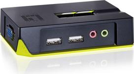 No Name LevelOne 2-Port USB VGA KVM Switch, audio support