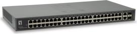 No Name LevelOne 50-Port Fast Ethernet Switch, 2 x Gigabit SFP/RJ45 Combo